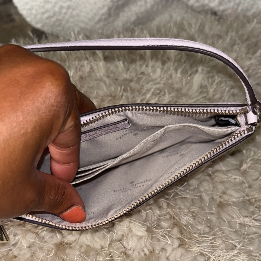 kate spade lavender pebbled leather shoulder bag - Picture 5 of 7